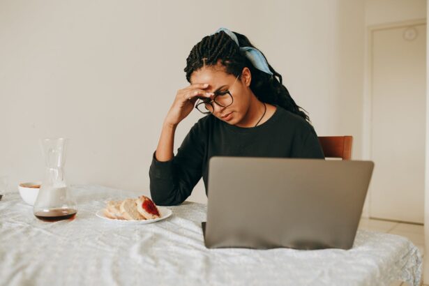 A black woman thinking